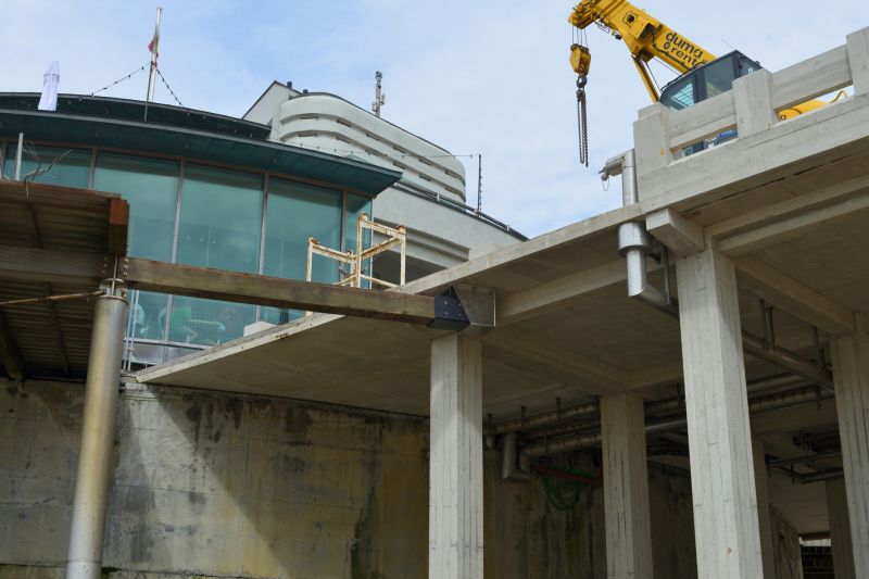 Completed Beam Support System