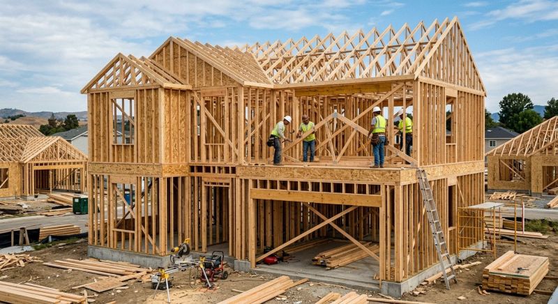 House Addition Framing in Wilmington, NC